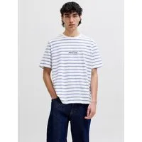 Jack & Jones T-Shirt JORNORREBRO STRIPE TEE SS CN LN Baumwolle, relaxed fit