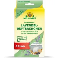 Neudorff Vergrämungsmittel Permanent Lavendelduftsäckchen - 3 Stück, Lavendelsäckchen bekämpft zuverlässig Kleidermotten, in Kleiderschränken und Kommoden mit natürlichem Lavendel, Natürliche Mottenabwehr ohne Insektizide Langzeitwirkung bis zu 3 Mon