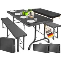 KESSER Bierzeltgarnitur, klappbar Festzeltgarnitur 3-teiliges Set mit Biertisch & 2x Bierbank