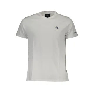 La Martina Weißes Baumwoll-Herren-T-Shirt