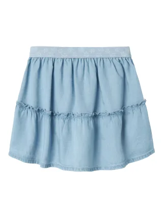 NAME IT - NMFMIA WIDE DNM SKIRT 2434-OH J light blue denim - Gr. - 104