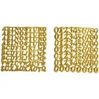 MEYCO Hobby Stumpenkerze Wachsset Zahlen & Buchstaben, 158 Stück