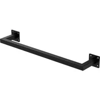 ML-DESIGN Kleiderstange Wandgarderobe Rechteck für die Wand aus Stahl inkl. Montagematerial (1 St), Garderobenstange 60x12cm Schwarz U-Form Kleiderständer Kleidergestell