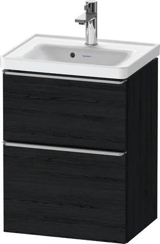 Duravit D-Neo Waschtischunterbau wandhängend Eiche Schwarz Matt 484x372x625 mm - DE4350070160000 DE4350070160000