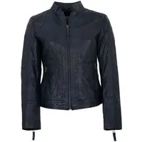 7eleven Lederjacke Vigni 7eleven - Damen Lederjacke Lammnappa navy