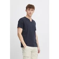 Blend T-Shirt BHAshton split neck tee mit Deko-Knopfdetail am Ausschnitt