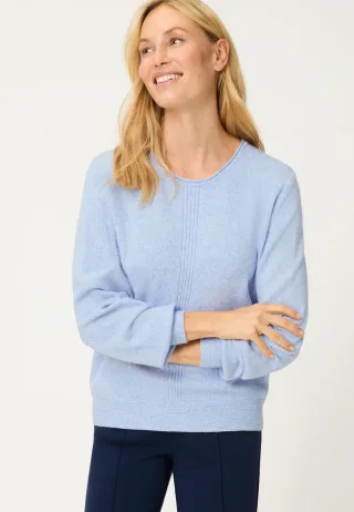 Olsen - Pullover Long Sleeves cloud blue mel. - Gr. - 42