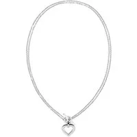 Tommy Hilfiger Kette mit Anhänger TOGGLE HEART, mit Emaille