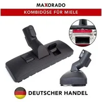 Maxorado Kombidüse Staubsauger Bodendüse für Original Miele Kombidüse Ersatzteil S8340 S8, Zubehör für Miele Staubsauger wie z.B. S8340 S8440 C1 C2 C3, (1-tlg), Mit Klickanschluss, ausfahrbare Bürsten