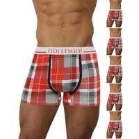 normani Retro Boxer 6 Stück Retro Boxershorts aus Baumwolle Unterhose aus atmungsaktiver Baumwolle