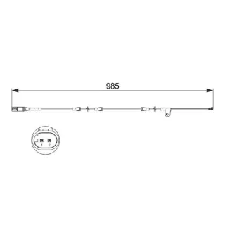 Bosch Warnkontakt f?r Bremsbel?ge BMW X5 E70 F15 X6 E71 F16 1987473520