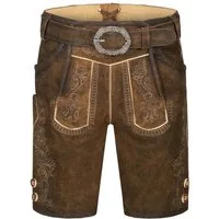 Nübler Trachtenlederhose Kinderlederhose kurz Alfons in Braun von Nübler