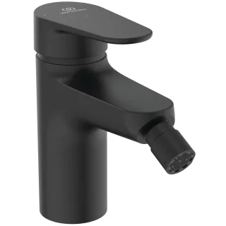 Ideal Standard Bidetarmatur Alu+ Ausladung 115mm BlueStart mit Ablaufgarnitur Silk Black, BE132XG BE132XG