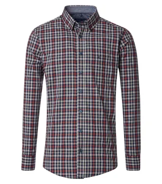 CASAMODA - Freizeithemd rot - Gr. - 4XL