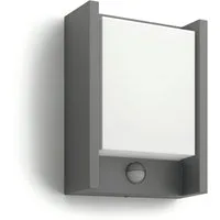 Philips LED Außen-Wandleuchte myGarden Arbour, 600lm, Anthrazit, Abschaltautomatik, Bewegungsmelder, Leuchtdauer einstellbar, Memoryfunktion, LED fest integriert, Warmweiß