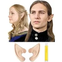 Maskworld Kostüm Elfenohren aus Latex, Klassische Ohren für Elfen zum ankleben.