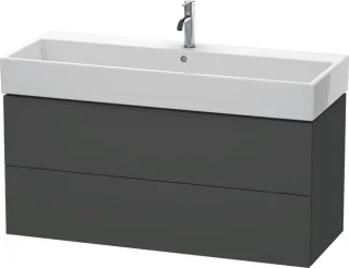 Duravit L-Cube Waschtischunterbau wandhängend Graphit Matt 1184x459x544 mm - LC627904949 LC627904949