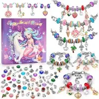 POPOLIC Schmuckset Geschenke für Mädchen, Schmuck Basteln Mädchen (Einschulung Mädchen Bastelset Kinder Armbänder Selber Machen Spielzeug Ostergeschenke, 1-tlg), Mädchen Geschenke 5 6 7 8 9 10 11 12 13 Jahre