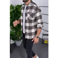 Megaman Jeans Flanellhemd Herren Holzfällerhemd Flanellhemd Kariert Freizeithemd Jacke