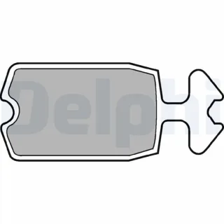 Delphi Bremsbel?ge vorne Citroen 2 Acadiane Ami Dyane 2,0