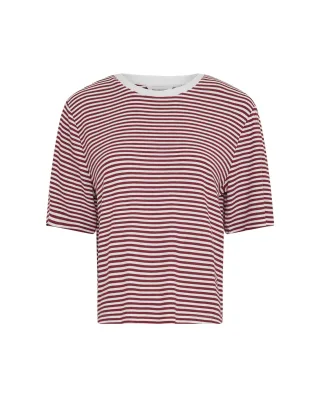 msch copenhagen - MSCHJana Tee STP egret rhubarb - Gr. - XL
