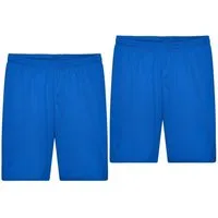 James & Nicholson Funktionsshorts Doppelpack Funktionelle Herren Teamshorts mit Innenslip JN381 (Doppelpack, 2er-Pack) Atmungsaktiv, feuchtigkeitsregulierend und schnell trocknend