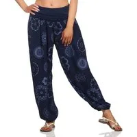 OriginalYou Haremshose Sommerhose Damen Boho Flatterhose leichte Yoga-Hose weites Bein luftige & leicht, hautfreundliches Material