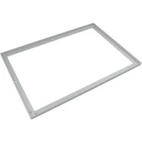 Emco Fußmatte Einbaurahmen für Aluminium Eingangsmatten 500/25, rechteckig, Höhe: 25 mm, Material: Aluminium, Größe: 600 x 400 mm