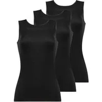 Nina Von C. Achselhemd 3er Pack Damen Shirt ohne Arm Fine Cotton (Packung, 3-St) -