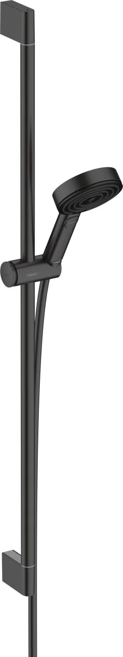 Hansgrohe Brauseset Pulsify 105 3jet Relaxation mit Brausestange 900mm mattschwarz, 24170670 24170670