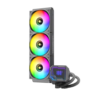 LOVINGCOOL AK-2 360mm CPU Water Cooler Radiator AIO Liquid Cooler ARGB Temperature Display Intel AMD Compatible Quiet PC