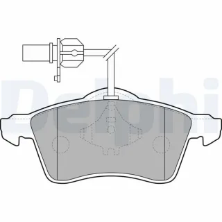 Delphi Bremsbel?ge vorne VW Transporter T4 PR Nr. 1LU LP1707