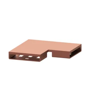 Kessel Verbindungsstück 45103.01 Copper gebürstet, Winkel 90 Grad