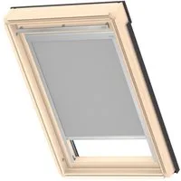 Verdunklungsrollo DBL M08 4204, VELUX, verdunkelnd, ohne Bohren, in Führungsschienen, VELUX »Pick & Click!«, alufarbene Führungsschienen & Griffleiste