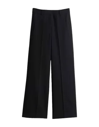 someday - Wide Leg Pants - Catsby delight schwarz - Gr. - 34