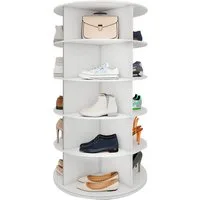 Youyijia Schuhschrank 5 Etage Drehbares Schuhschrank, Schuhregal 20 Paar Aufbewahrung