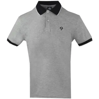 North Sails Contrast Collar Grey Polo