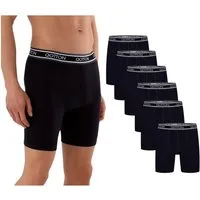 Qotton Boxershorts Langes Bein 6er Pack Baumwolle Boxershorts Unterwäsche Herren S-4XL