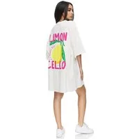 Worldclassca T-Shirt Worldclassca Oversized Print LIMON CELLO T-Shirt Sommer Oberteil PRINT- LIMON CELLO - LA DOLCE VITA