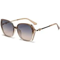 LuxusKollektion Retrosonnenbrille Sonnenbrille Damen Schmetterlingsästhetik Eckig UV Braun 54 Millimeter