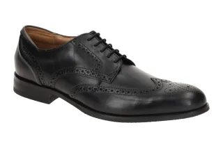 Clarks Craftarlo Limit 26171452 7 Herren Halbschuhe Schwarz Budapester Blocka...