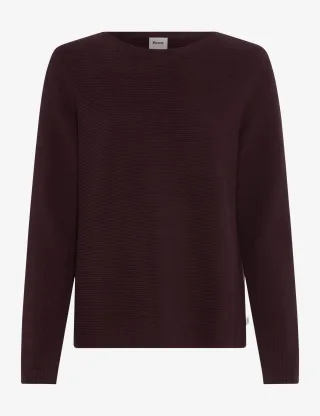 Brax Damen Strickpullover Style LESLEY blackberry violet, dunkles lila, Gr. 34