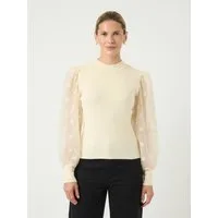 Y.A.S Rundhalspullover YASDOTME LS KNIT PULLOVER S. NOOS