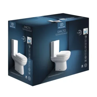 Ideal Standard Exacto Stand-WC-Paket R006901 36x62,5x78cm, ohne Spülrand, weiß
