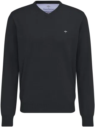 FYNCH-HATTON - V-Neck charcoal - Gr. - 3XL