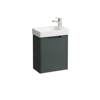 LAUFEN Waschtischunterschrank JUNA 262x454x522 1 Tür m. Griffmulde f.WT H815954 verkehrsgrau, H41145 H4114521092661