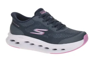 Skechers 129403 NVPR Damen Sportschuhe Blau Navy/Purple Air-Cooled GOGA MAT?