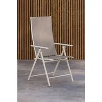 Venture Home Gartenstuhl Levanzo, 2er-Set Gartenstühle klappbar, belastbar bis 110 kg, Stuhlset, Stahlrahmen, Textilene-Sitz, klappbar, verstellbare Lehne