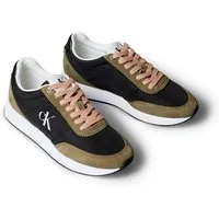 Calvin Klein Jeans RETRO RUNNER ESS MIX MAT Sneaker Schnürschuh, Runner-Sneaker, Freizeitschuh mit seitlichem CK-Logo