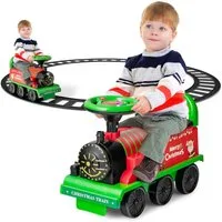 KOMFOTTEU Elektro-Kinderzug Kinderfahrzeug, mit 16 STK